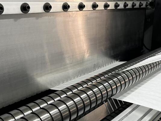 Линия производства гофрирования стекловолокна для высоких температур с высотой гофры 300 мм