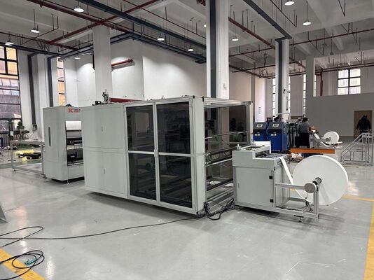 Линия производства складных фильтров из стекловолокна с модульным управлением ПЛК для промышленных вентиляционных систем с гибкой настройкой