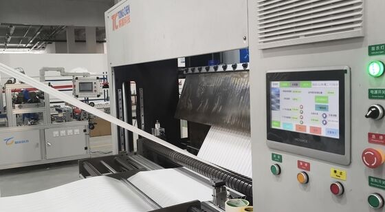 Линия по производству складной бумаги из стекловолокна с высокой температурой без перегородок, высота складывания 300 мм