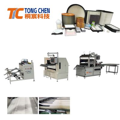 Прецизионная полностью автоматическая линия по производству фильтровальной бумаги с предварительной резкой и гофрированием