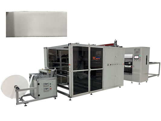 300-мм складная высота, полностью автоматическая высокотемпературная линия по производству складной стеклобумаги без перегородок